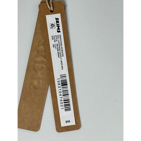 SKIMS NWT Smoothing Intimates Full Coverage Lightly Lined Bra - Clay Beige 36B - Picture 6 of 9